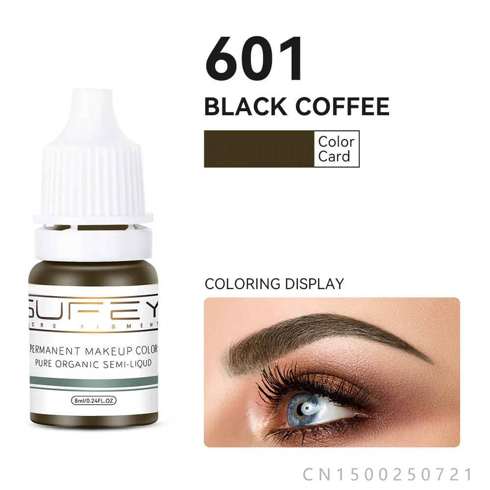 33 Colors Permanent Makeup Pigment Lip Tattoo Inks Vegan Eyebrows Microblading Pigments 8ml Body Art Ink for PMU Artists