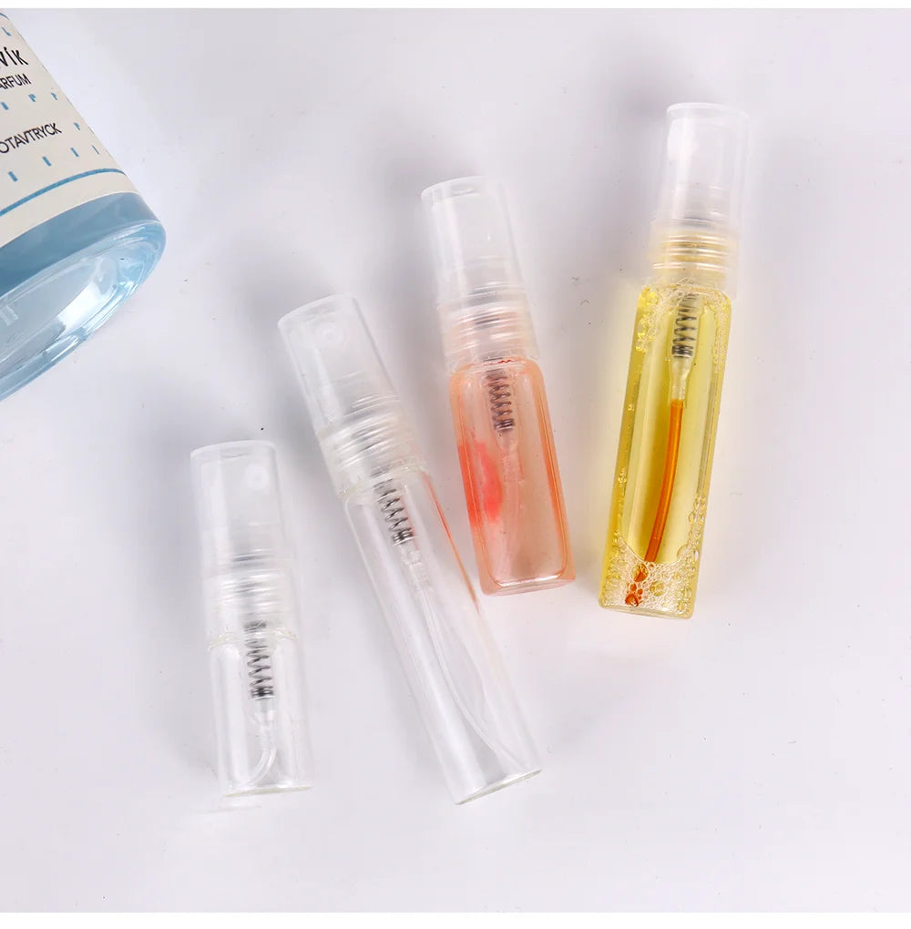 Best Selling 8 Pack 2/3/5/10ml Mini Clear Glass Perfume Bottle Refillable Perfume Bottle Sprayer Portable Travel