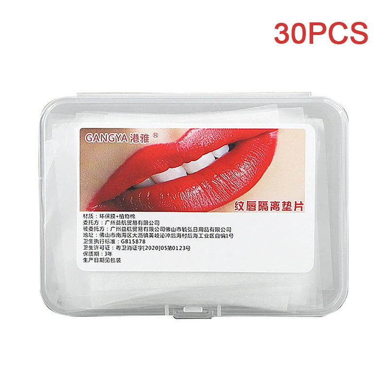 30/40pcs Microblading Tattooed Lip Oral Isolation Pad Tattoo Lip Disposable Protective Pad Film Permanent Makeup Tattoo Accessor