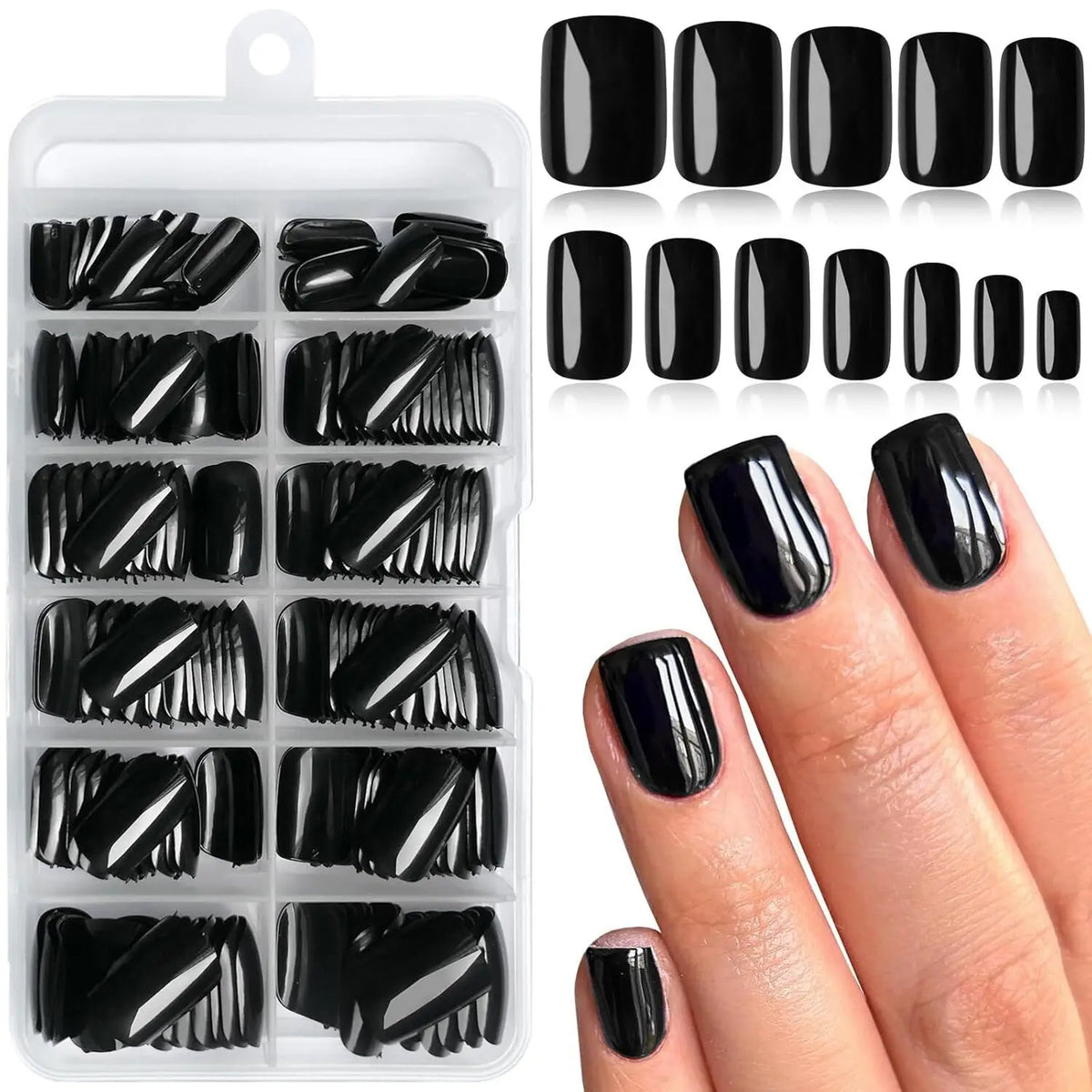 120pcs -box Almond White French Fake Nails for Stylish Women & Girls, Perfect for Daily Chic or Party Celebrations