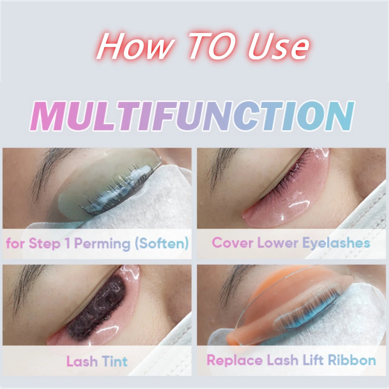 PERMANIA Silicone Lash Perm Pads Softening Lifting Lashes Rods Shield Self-Adhesive 3D Eyelash Curler Accessories Makeup Tool