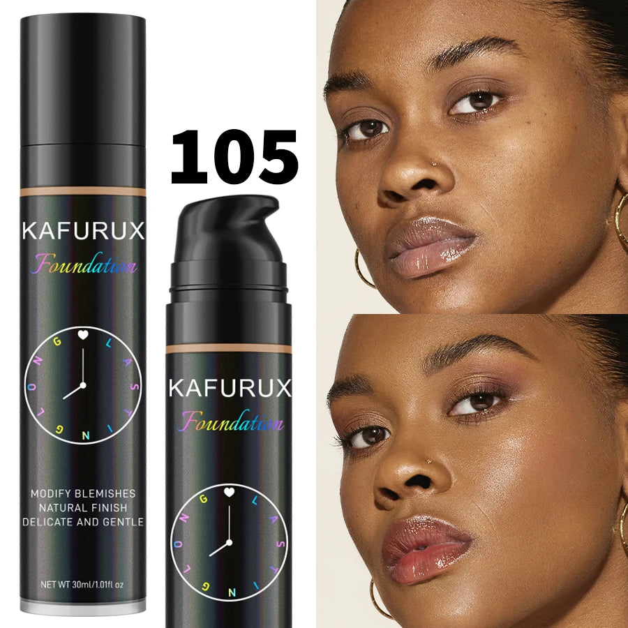 8-Color Liquid Foundation Makeup Set Waterproof Sweat-Resistant Concealer Professional Korean Style Face Base for Flawless Look