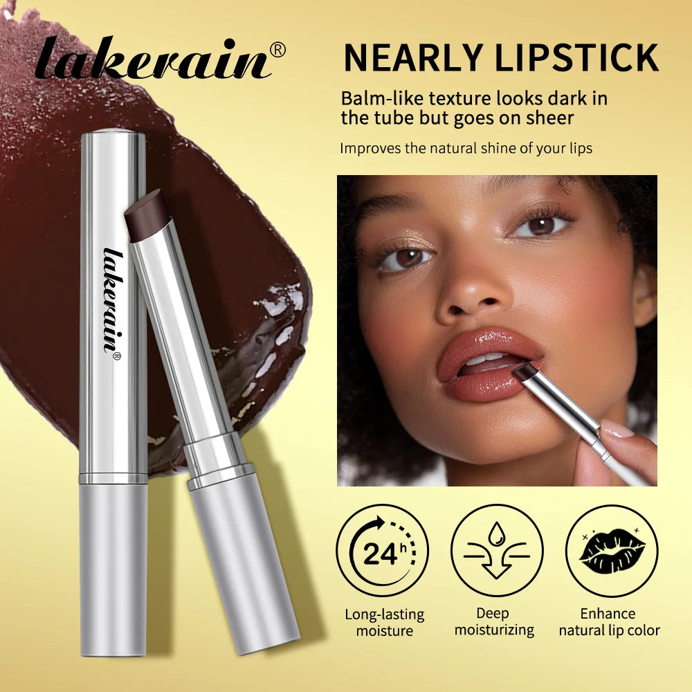 Lakerain Colorless Nearly Lip Balm Lipstick Long Lasting Hygienic Moisturizing Lips Plumper Nourish Makeup Lip Care Cosmetics