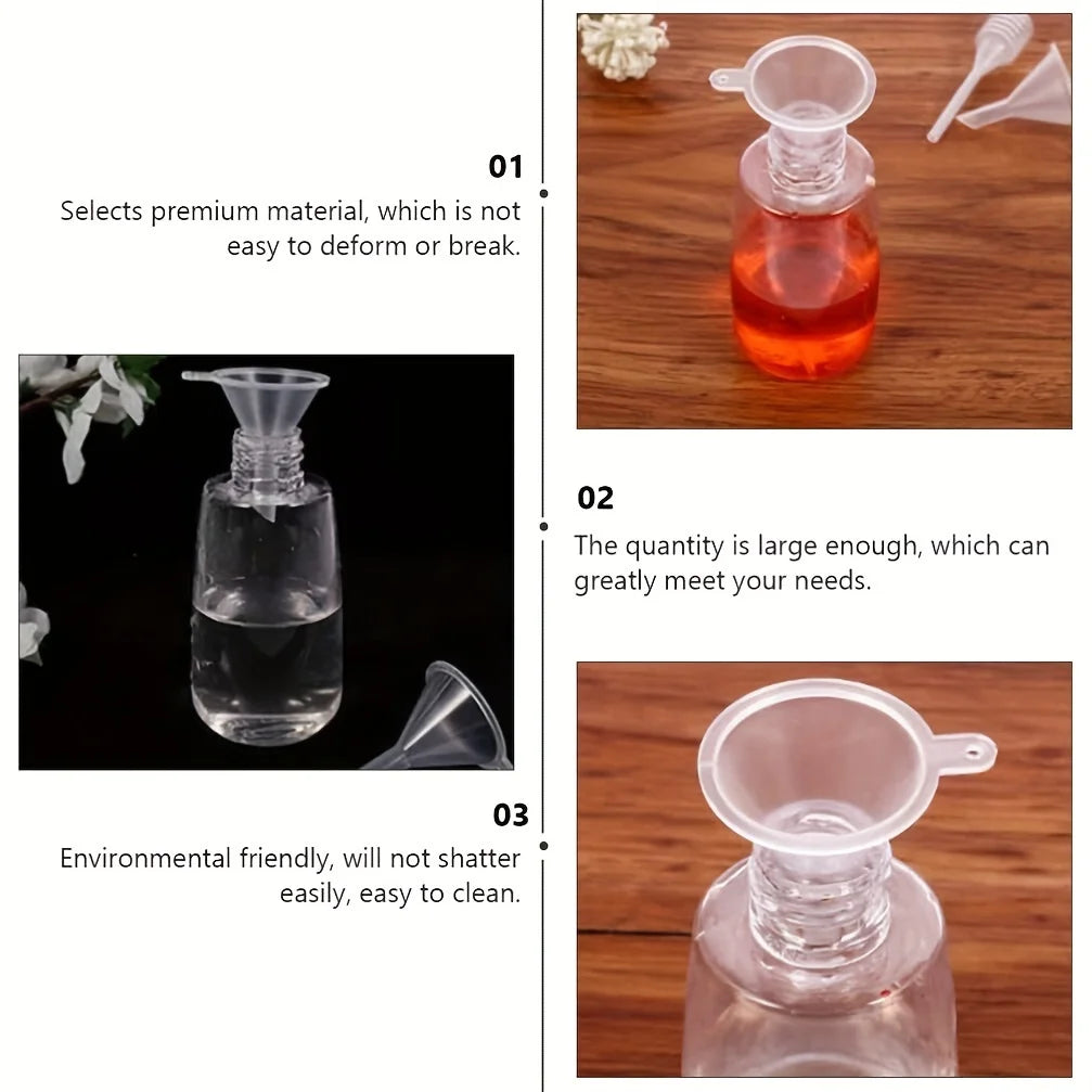 12-piece perfume dispenser set - 2 syringes, 2 pipettes, 2 perfume separators, 2 converters, 2 funnels, 2 spring-loaded pipettes