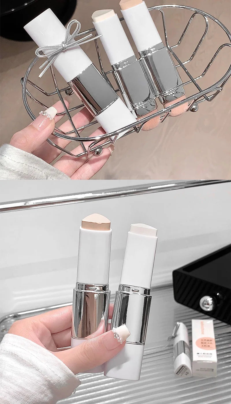 Lazy Foundation Stick, Moisturizing and Natural Concealer Makeup, Matte Makeup Base, Rare Beauty, Keep Makeup and Sweat