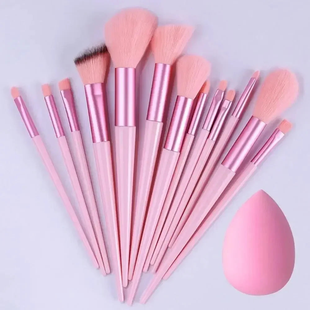 Professional Makeup Brush Set - Soft Fluffy Kabuki & Blending Brushes for Foundation, Powder, Eyeshadow | Beauty Tools Kit