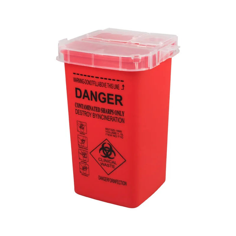 Tattoo Sharp Container Sharps Waste Bin Large Capacity Professional Tattoo Supplies Disposal Container Tattoo Needle Waste Box