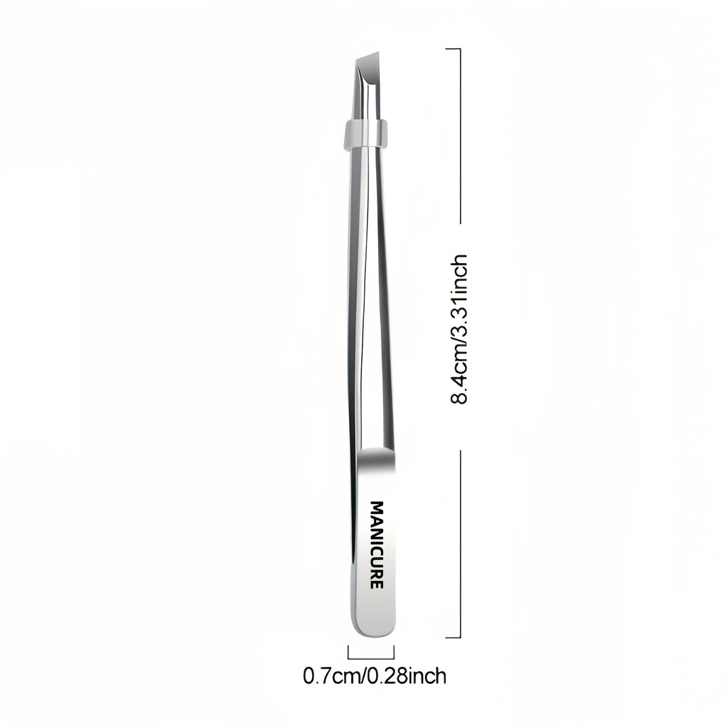 Stainless Steel Tweezers Tool Suitable for Eyebrow Eyelash Application Beard & Mustache Trimming False Eyebrow Applicator Gifts
