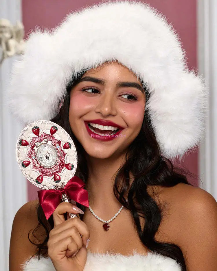 Flower  Knows Strawberry Cupid Hand Mirror Flowerknows Makeup Mirrors Vintage Mirror