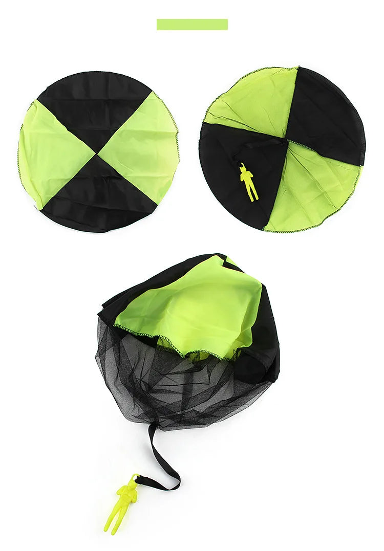 1pcs Hand Throwing Parachute Outdoor Funny Toys Game Play Toys for Fly Parachute Sport with Mini Soldier Toys