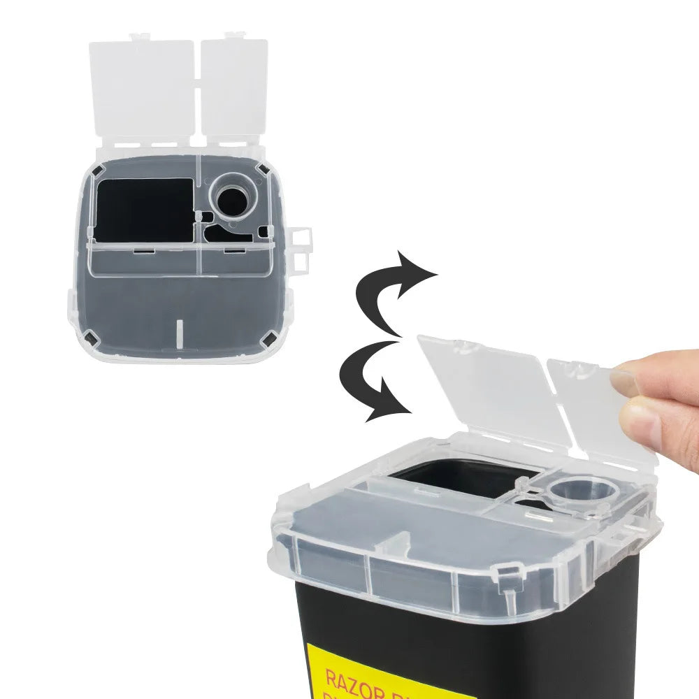 Tattoo Sharp Container Sharps Waste Bin Large Capacity Professional Tattoo Supplies Disposal Container Tattoo Needle Waste Box