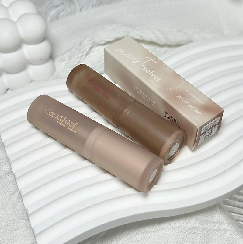 6-color Matte Velvet Lipstick Silky Texture Without Drying Easy To Apply Long-lasting Non-stick Velvet Mist Lipstick