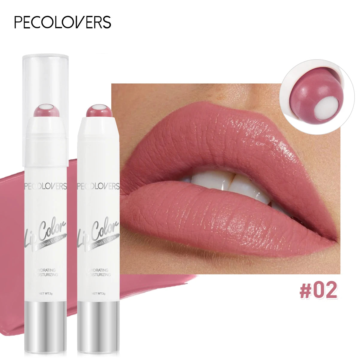 6 Colors Lipstick Pen Waterproof Red Lipstick Non-stick Cup Makeup Lip Liner Pen Cosmetics