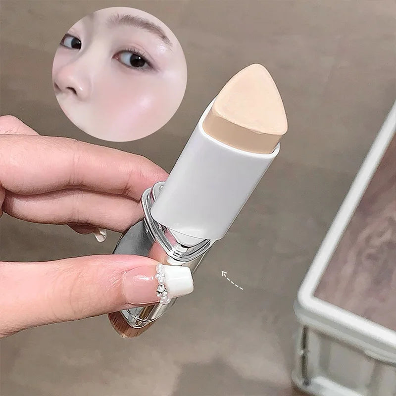 Lazy Foundation Stick, Moisturizing and Natural Concealer Makeup, Matte Makeup Base, Rare Beauty, Keep Makeup and Sweat