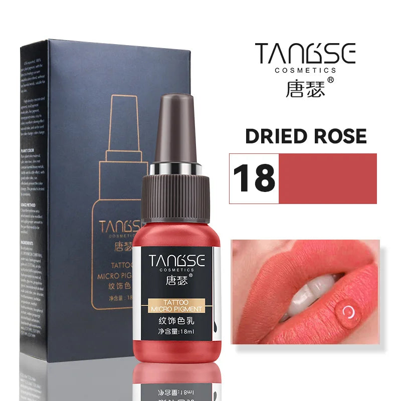 18ml Microblading Pigments Professional Tattoo Ink Set Permanent Makeup Eyebrow Lips Eyeline Tattoo Color Body Beauty Art Tool