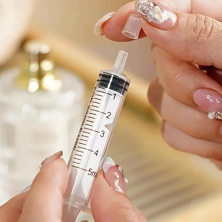 10/20pcs 5ml syringe plastic perfume dispenser tool refills cosmetics for quantitative distribution of refillable bottles QIWU