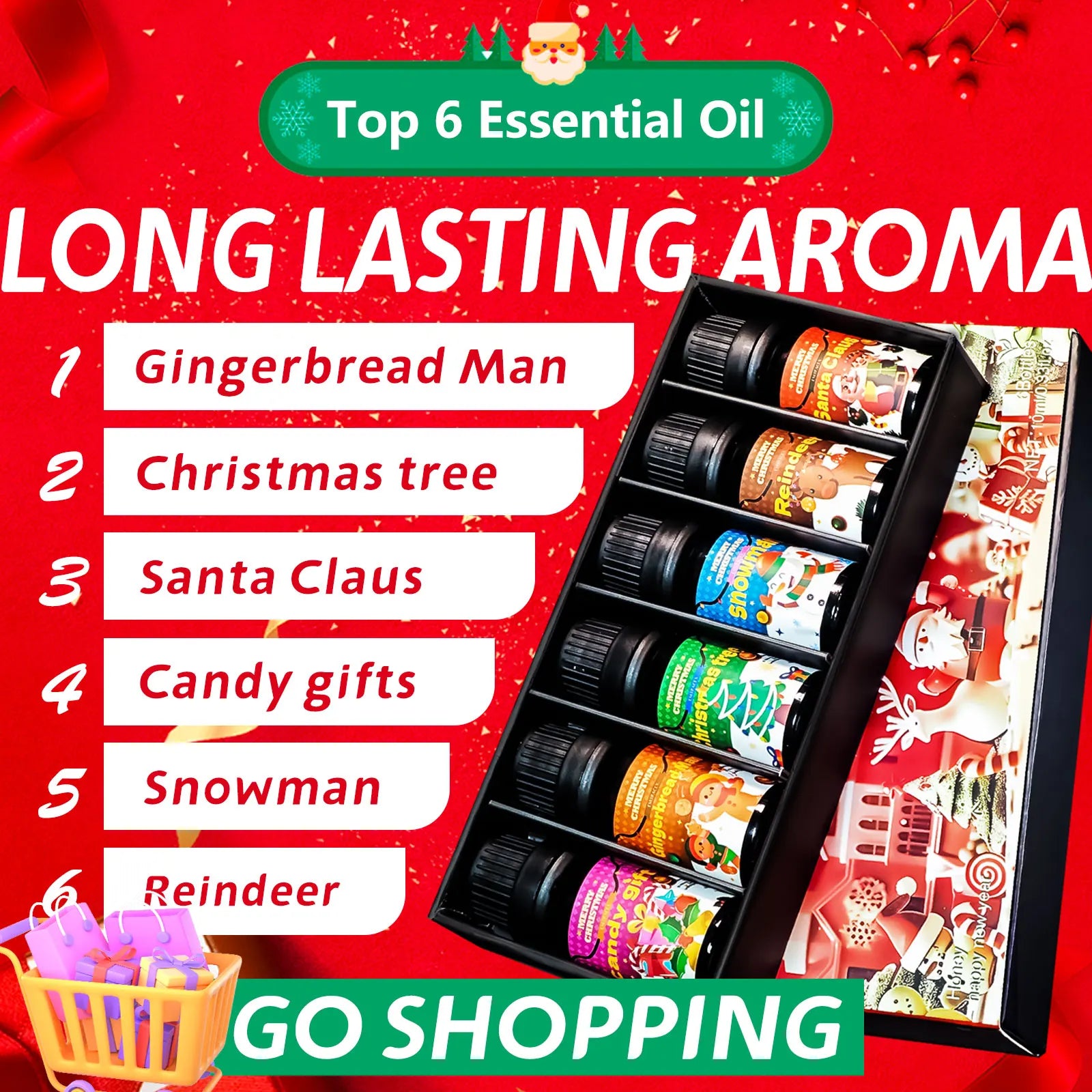 10ml Essential Oil Gingerbread Man for Diffuser DIY Projects Candle Making, Gift for Friends Christmas Gifts