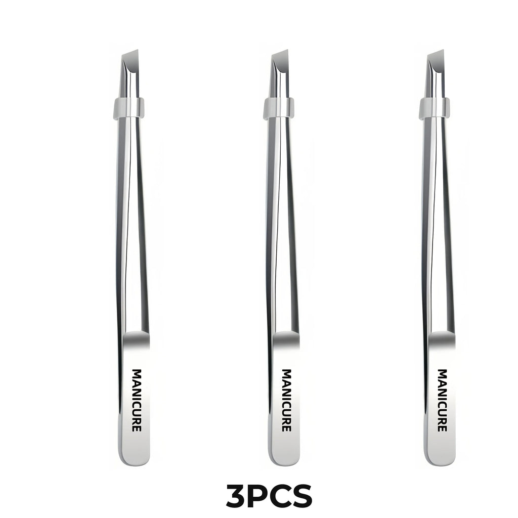 Stainless Steel Tweezers Tool Suitable for Eyebrow Eyelash Application Beard & Mustache Trimming False Eyebrow Applicator Gifts