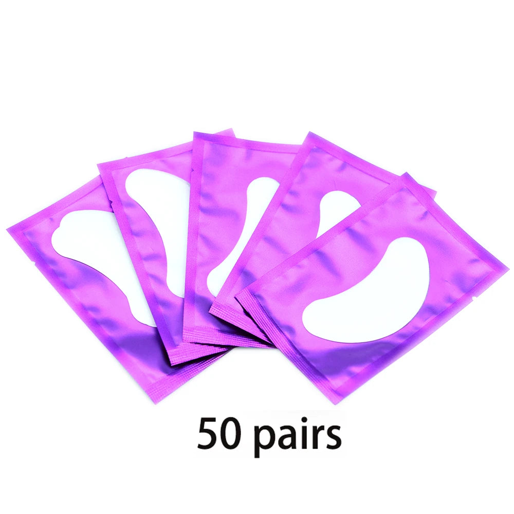 20/50/100pcs Eye Patches Eyelash Extension Under Eye Pads Makeup Eyelash Patches Tip Stickers Pads For Eyelash Extension Makeup