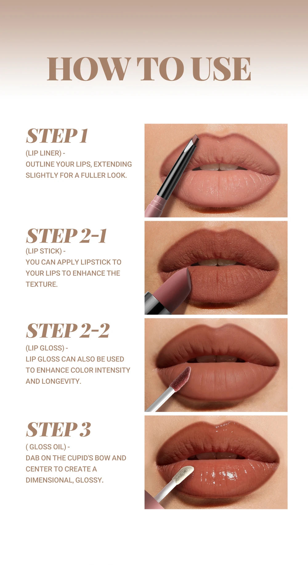 4pcs/10pcs/set Nude Lip Gloss Matte Velvet Lipstick Waterproof Long-lasting  Liquid Lipstick Women Moist Lip Tint