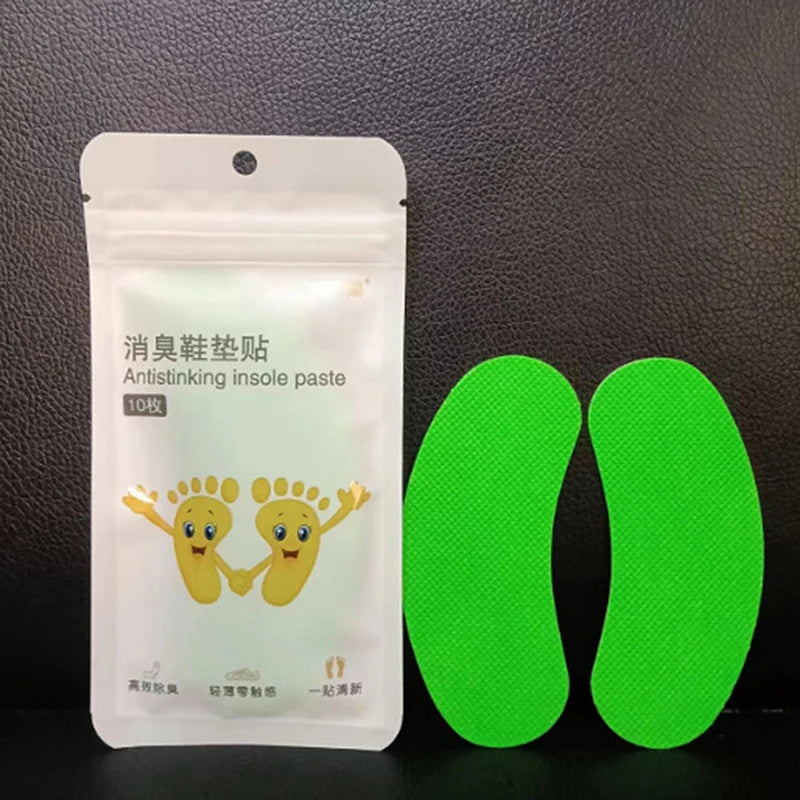 10Pcs Shoes Deodorant Sticker Deodorant Foot Odor Deodorants Sneaker Smell Fresh Fruity Aroma Insole Sterilization Stickers