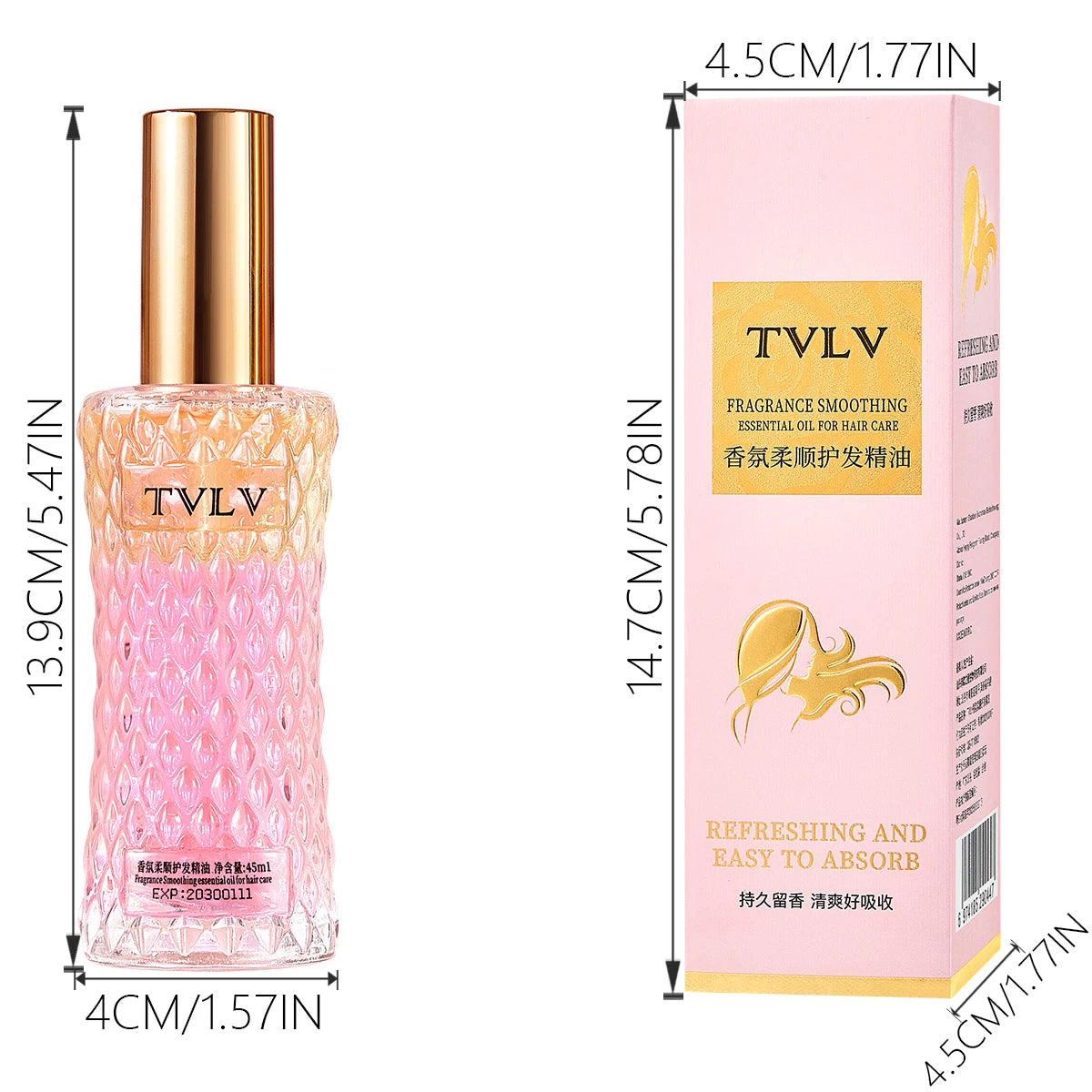 2 - in - 1 Hair Repair Perfume Hair Care Essential Oil: Deep Cleansing, Refreshing Scalp, Deep Care