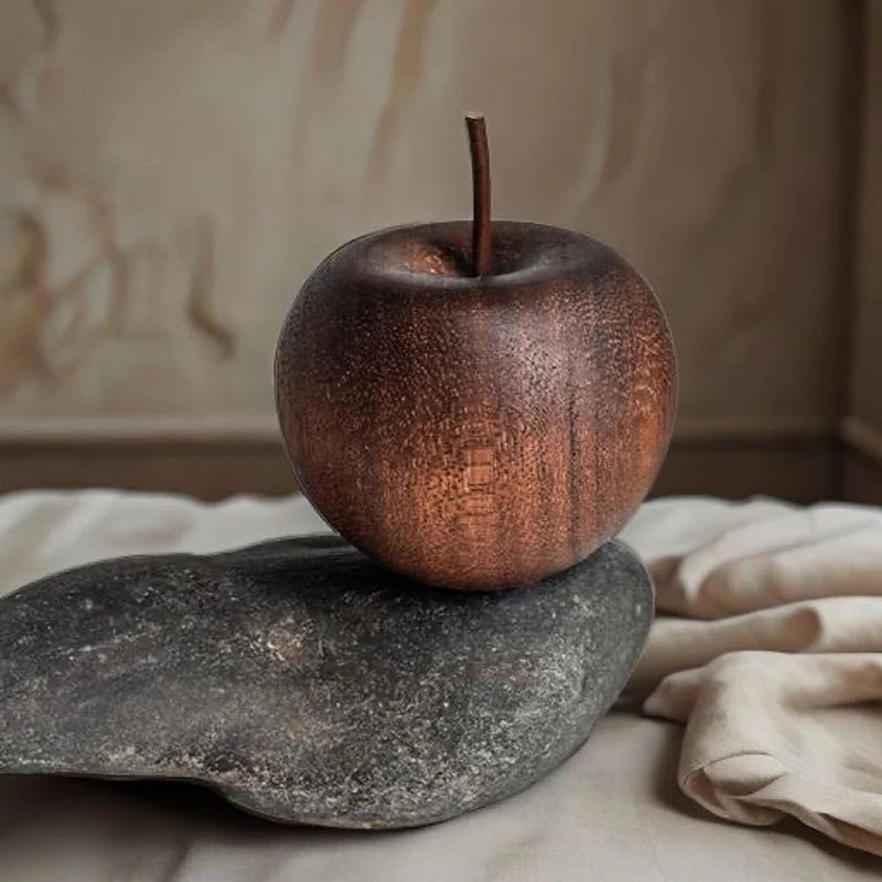 3/1Pcs Wooden Apple Shaped Essential Oil Diffuser Fragrance Diffuser Suitable For Home Bathroom Car Decoration