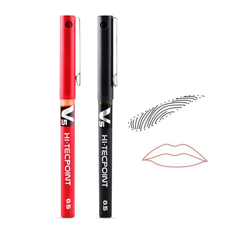 Surgical Skin Marker Pen Permanent Makeup Microblading Marker Pen for Eyebrow/Lip Beginner Tattoo Accessories
