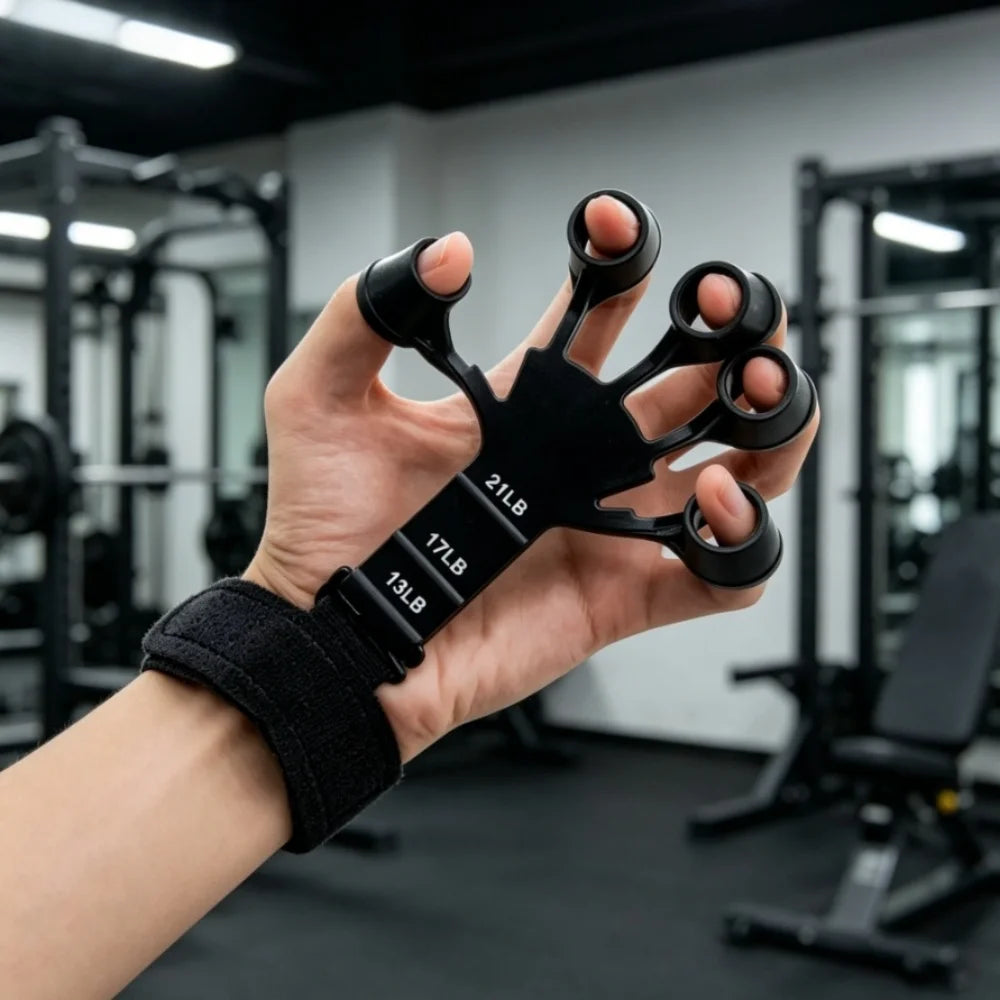 Hand Finger Flexibility Training Gear Portable Five-Prong Wrist Grip Exerciser for Daily Strength Workout