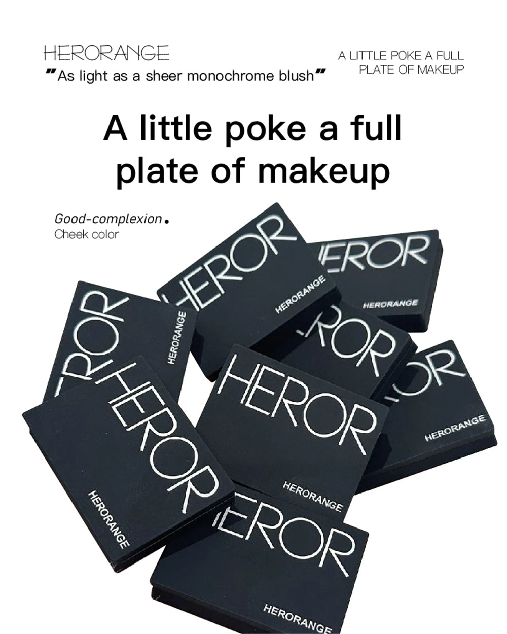 Monochrome Matte Blusher Palette Soft Silky Cheek Natural Facial Rouge Plate Lasting Nude Low Saturation Powder Blusher Disk