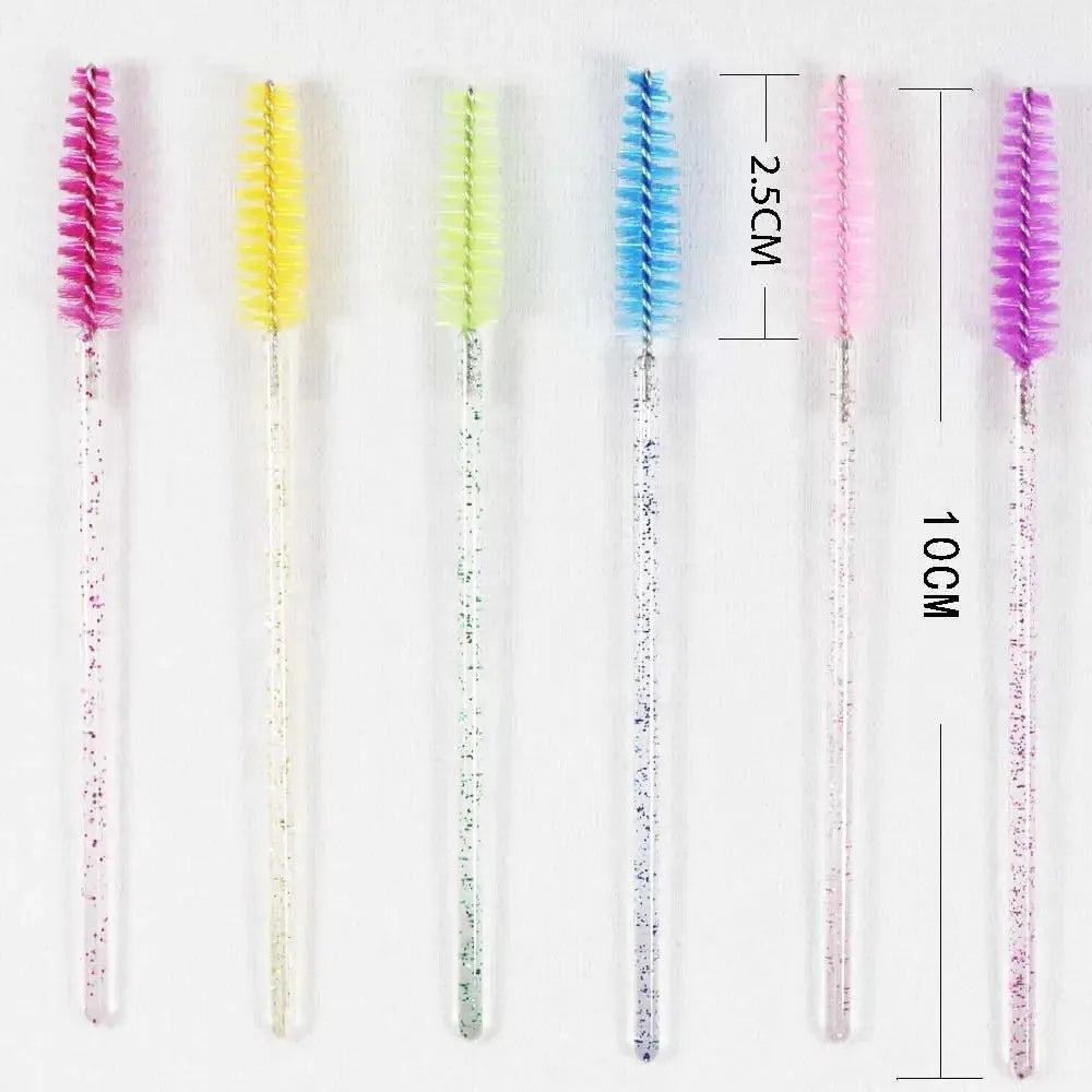 Wholesale 100/500/1000pcs Eye  Beauty Tools Disposable Mascara Wands Eyelash Brush Lash Extension Colorful  Spoolies for Eyebrow