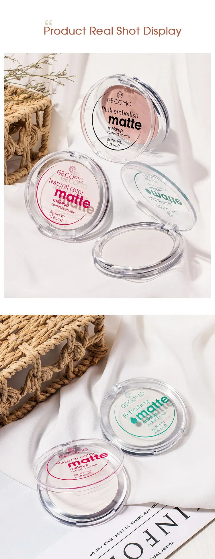 Concealer Banana powder Lasting Oil Control Makeup Honey Powder Waterproof Brightening Set Powder High gloss Powder Cream