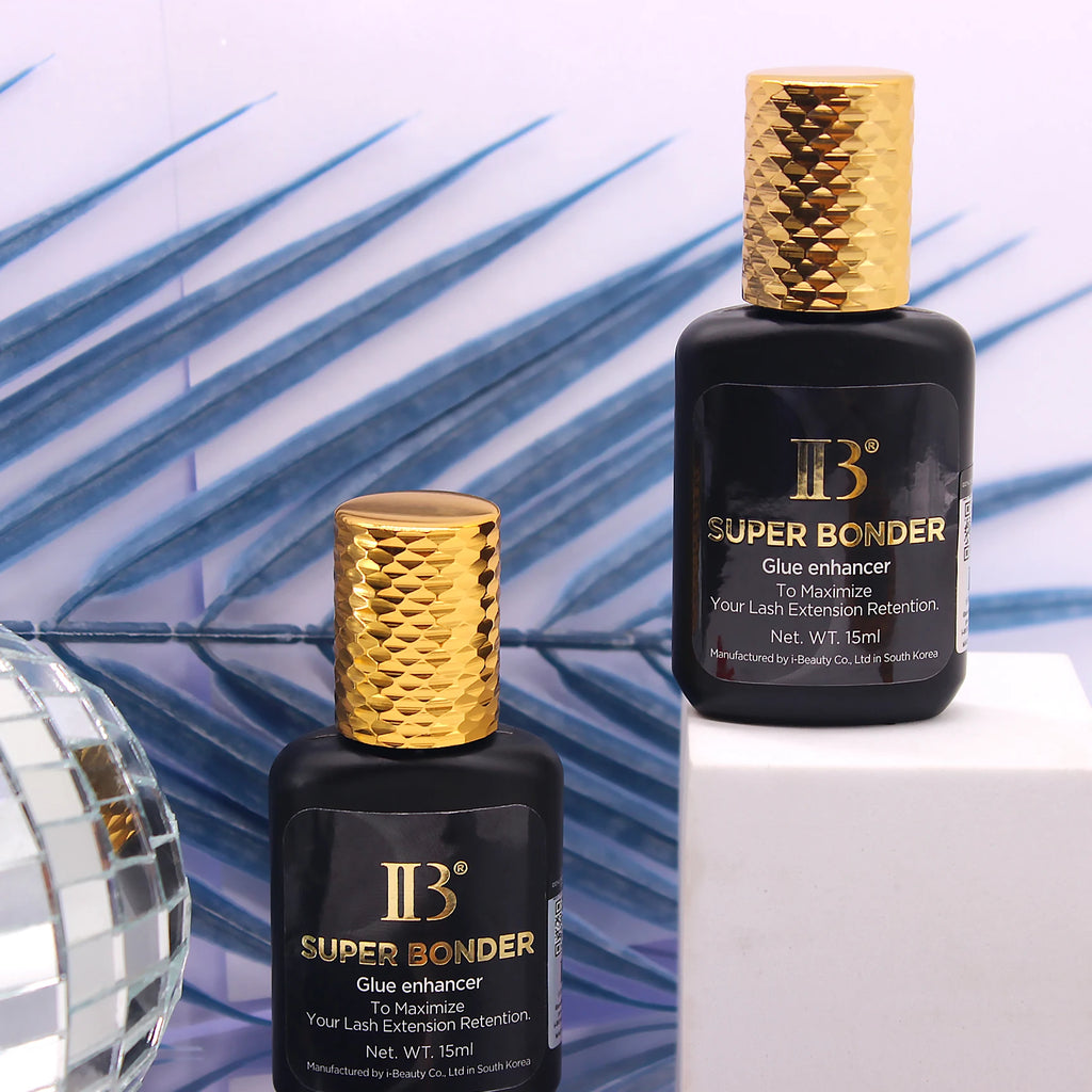 1 Bottle IBeauty Super Bonder Banana Primer Fake Eyelash Extension Fast Dry Long Lasting Korea Booster Strong Adhesive Supplies