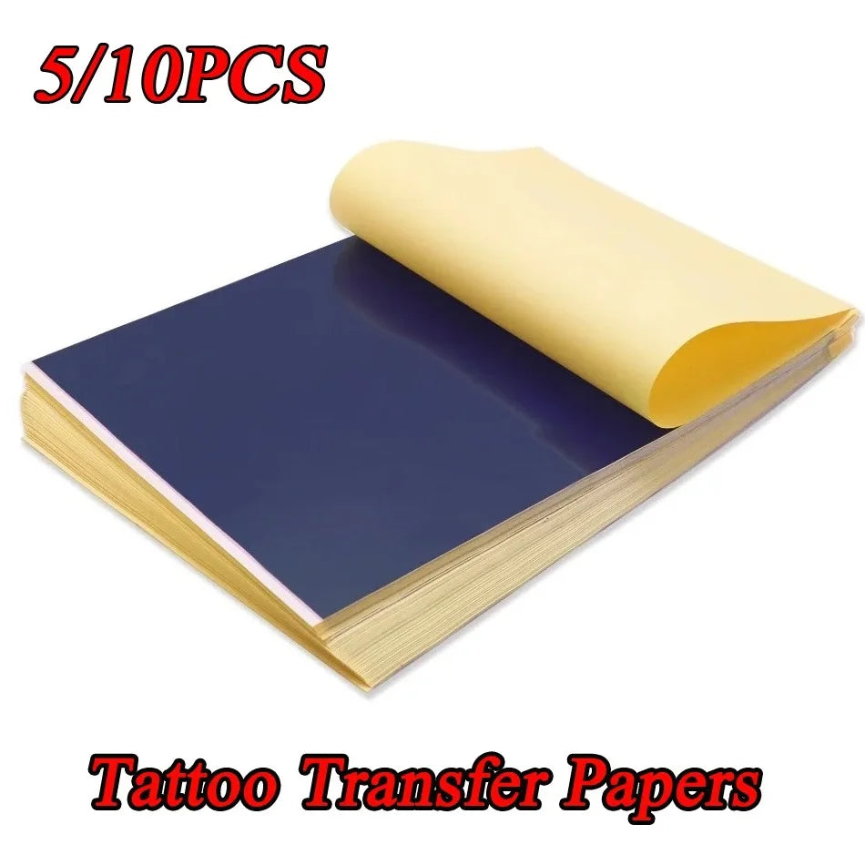 5/10PCS A4 Tattoo Transfer Paper Carbon Thermal Stencil Copy Tracing Paper Professional Tattoo Supplies Accessories