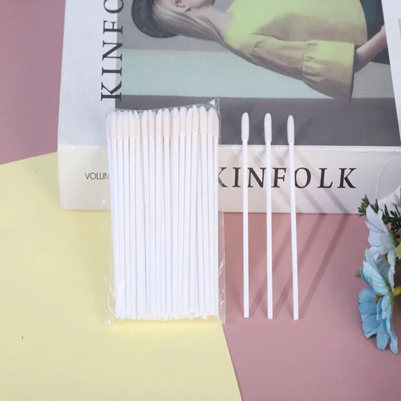 500PCS Disposable Lip Wands Lip Brush Applicators - For Lipstick Gloss - Professional Makeup Tools Wholesale Kit  makeup brushes
