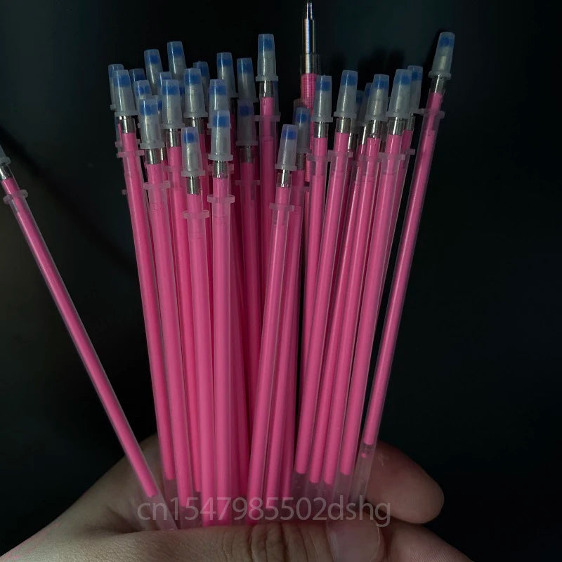 10pcs Pink White Brow Pen Skin Pen Waterproof Eyebrow Lip Tatoo Gel Marker Pen for Microblading Eyebrow Lip Scribe PMU Tool