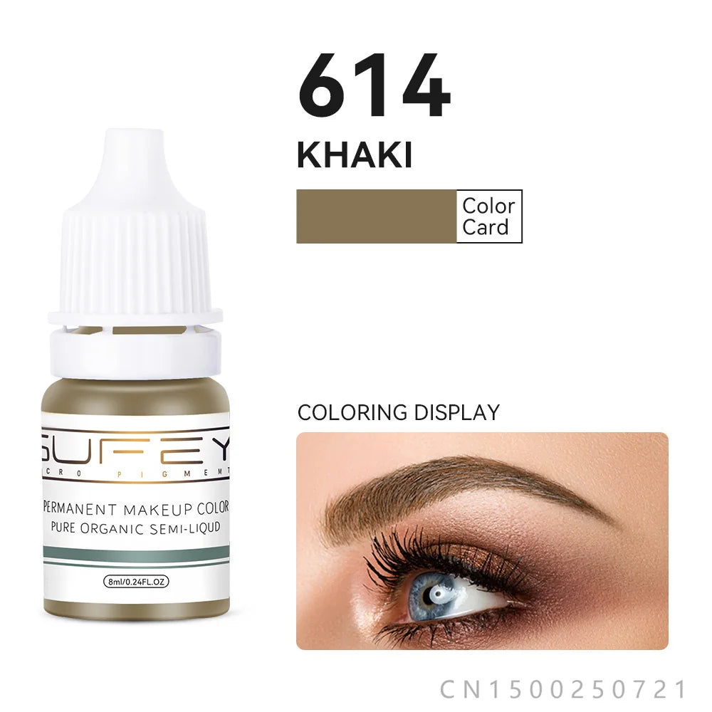 33 Colors Permanent Makeup Pigment Lip Tattoo Inks Vegan Eyebrows Microblading Pigments 8ml Body Art Ink for PMU Artists