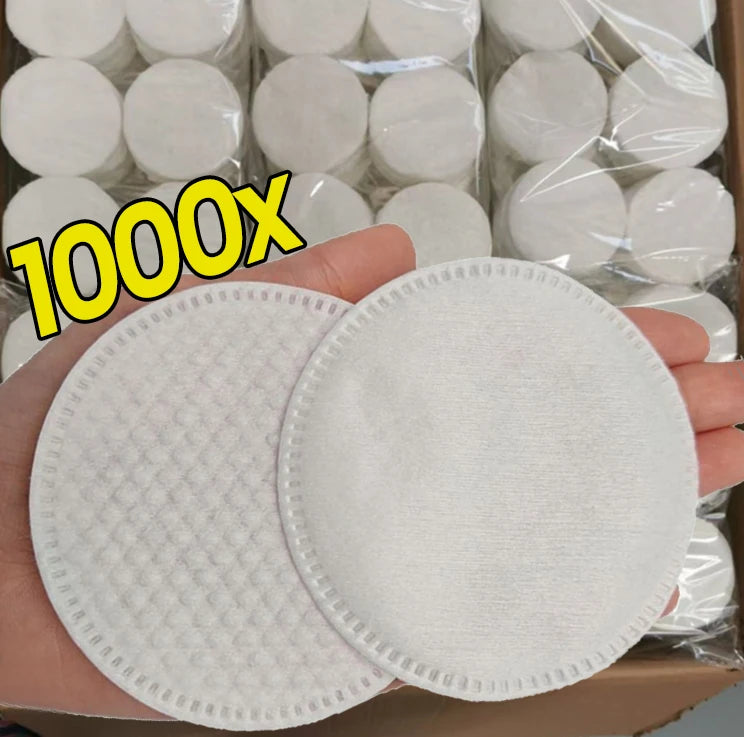 Disposable Soft Circular Makeup Remover Pads Doubles Sided Breathable Cotton Pads for Daily Facial Cleaning Nail Polish Remover