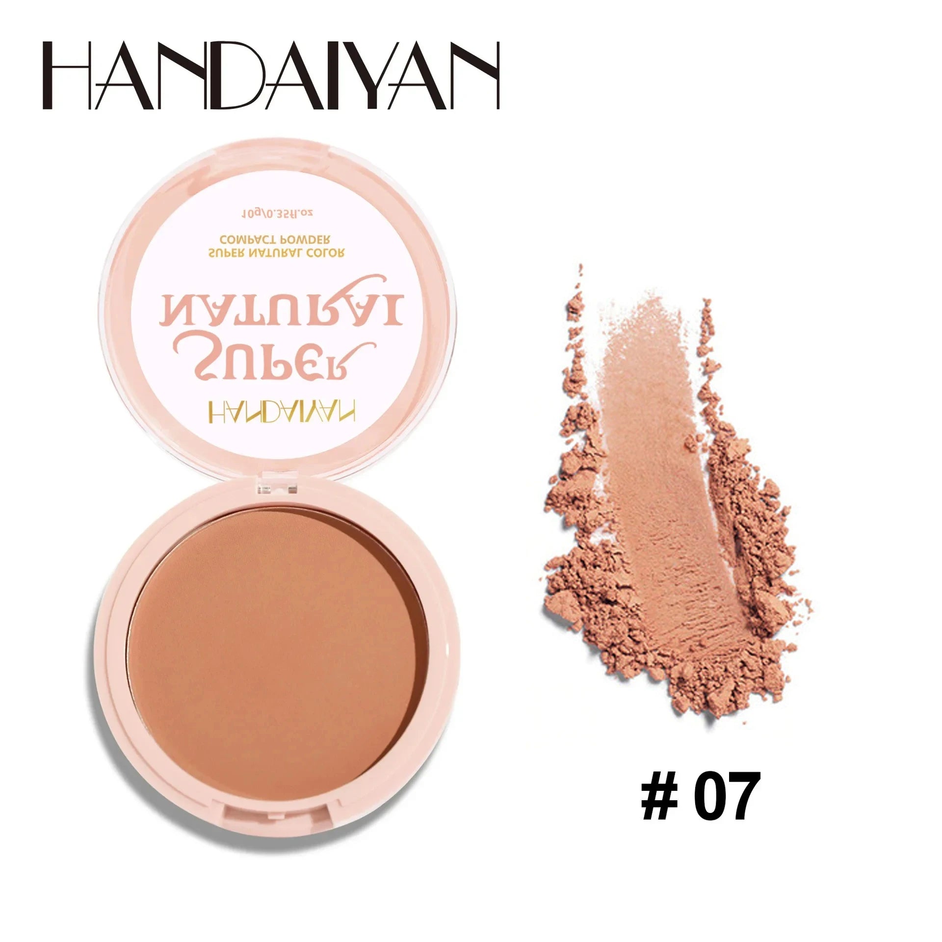 8 Color Matte Face Pressed Powder 24 Hours Oil Control Natural Setting Powder Foundation Full Coverage Waterproof Lasting Makeup