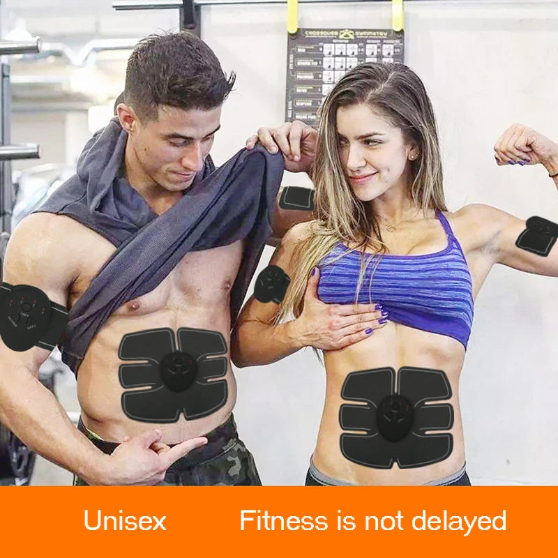 EMS Muscle Stimulator Abdominal Muscle Massager Hip Training Fitness Fat Burning Buttocks Arm Abdomen Trainer Apparatus Slimming