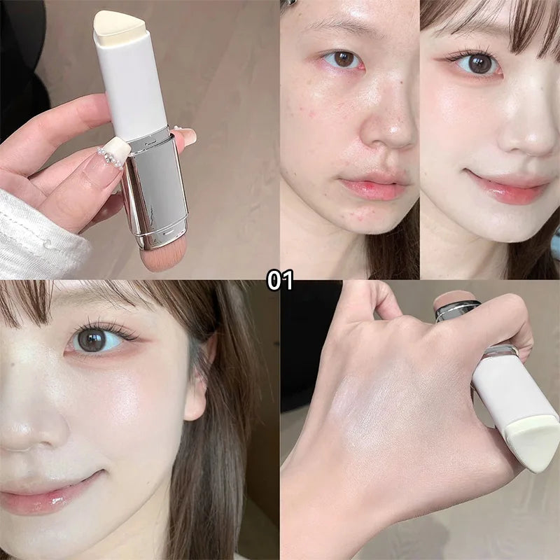 Lazy Foundation Stick, Moisturizing and Natural Concealer Makeup, Matte Makeup Base, Rare Beauty, Keep Makeup and Sweat