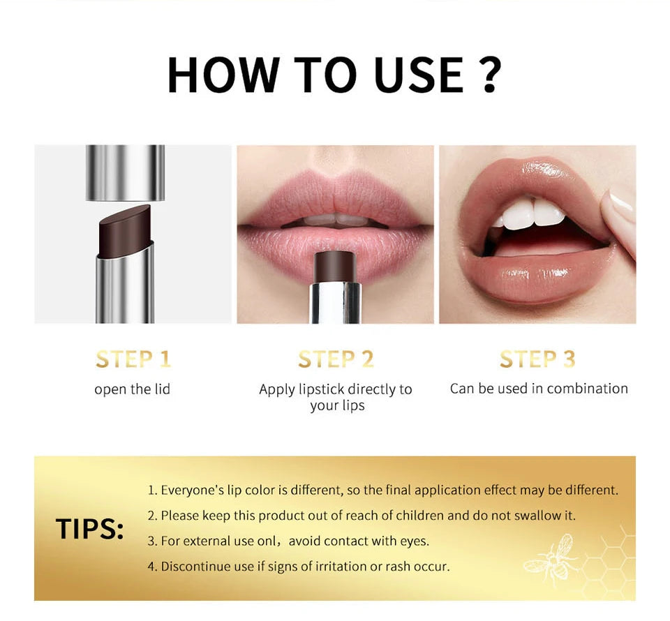 Lakerain Colorless Nearly Lip Balm Lipstick Long Lasting Hygienic Moisturizing Lips Plumper Nourish Makeup Lip Care Cosmetics