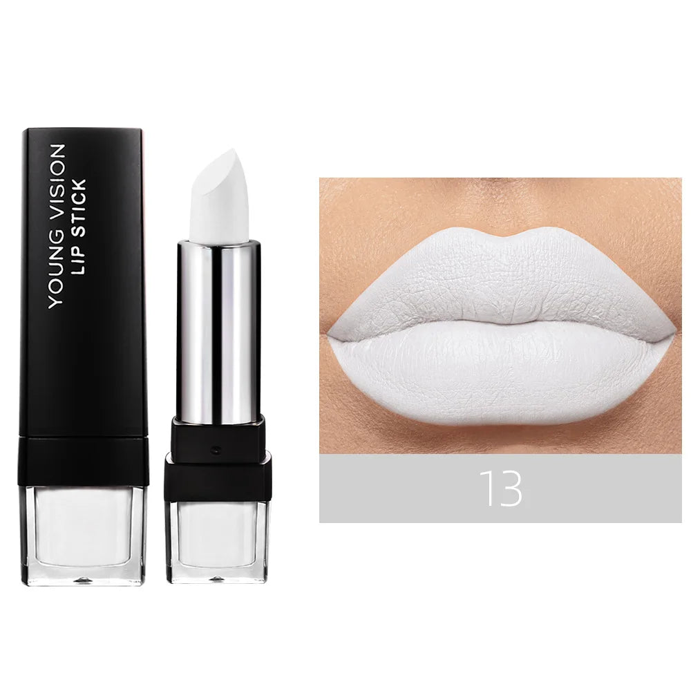 12-Color Matte Lipstick , Non-Fading, Non-Stick Cup Long-Lasting Velvet Finish, Smooth Matte Lip Color Waterproof Smudge-proof
