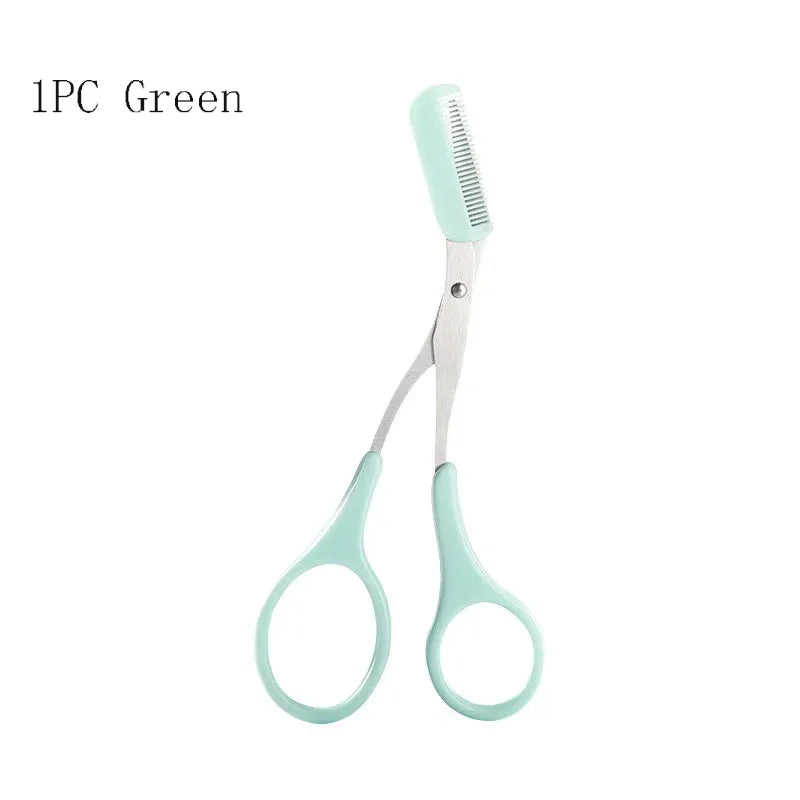 1/3PCS Eyebrow Trimmer Makeup Tools Stainless Steel Eyebrow Scissors with Comb Hair Removal  Eyebrows Shaping Makeup Tools