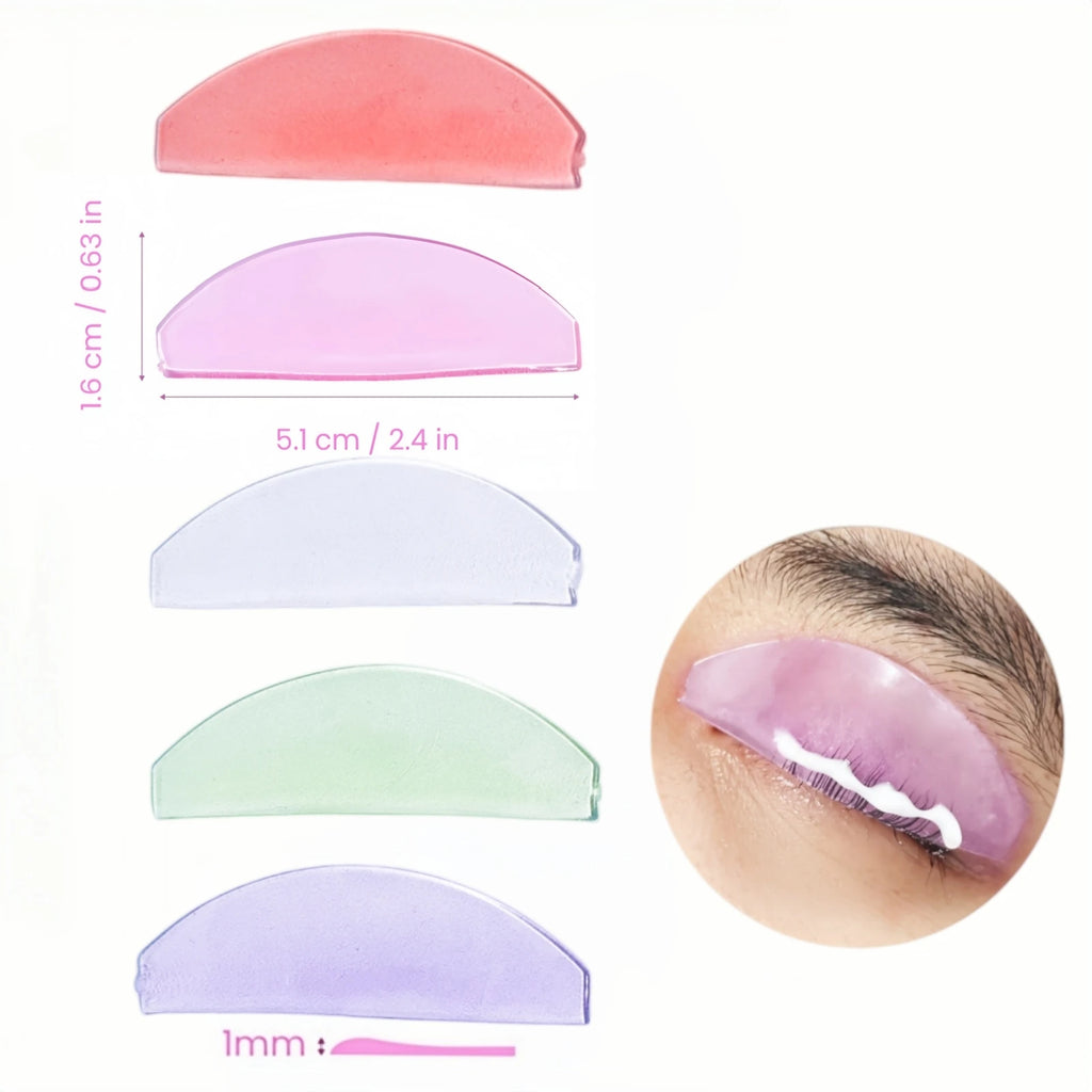 PERMANIA 2PC Silicone Lash Perm Pads Softening Lifting Lashes Rod Shield Self-Adhesive 3D Eyelash Curler Accessories Makeup Tool