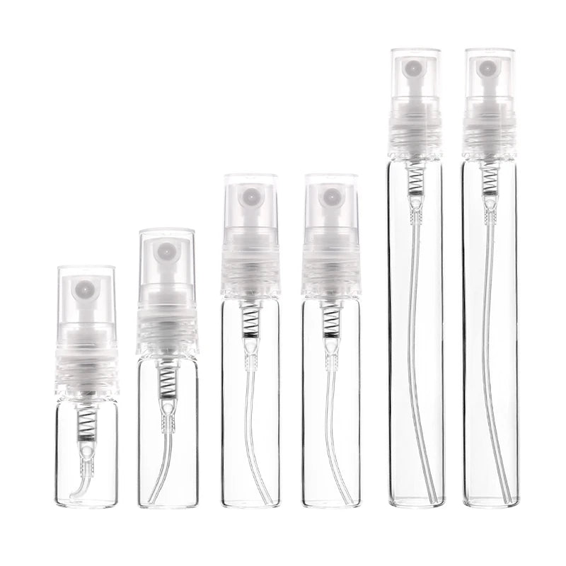 Best Selling 8 Pack 2/3/5/10ml Mini Clear Glass Perfume Bottle Refillable Perfume Bottle Sprayer Portable Travel