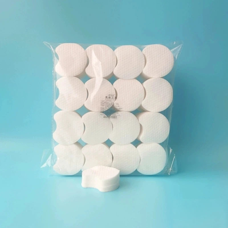 Disposable Makeup Cotton Pad 300/600/1200pcs Soft Pearl Notched Design Facial Cleaning Wipes Makeup Remover Beauty Cosmetic Tool