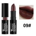 TEAYASON Matte Lipsticks 12 Colors Waterproof Long Lasting Lip Stain Non-stick Cup Sexy Red Black Lipstick Pigment Lip Cosmetics