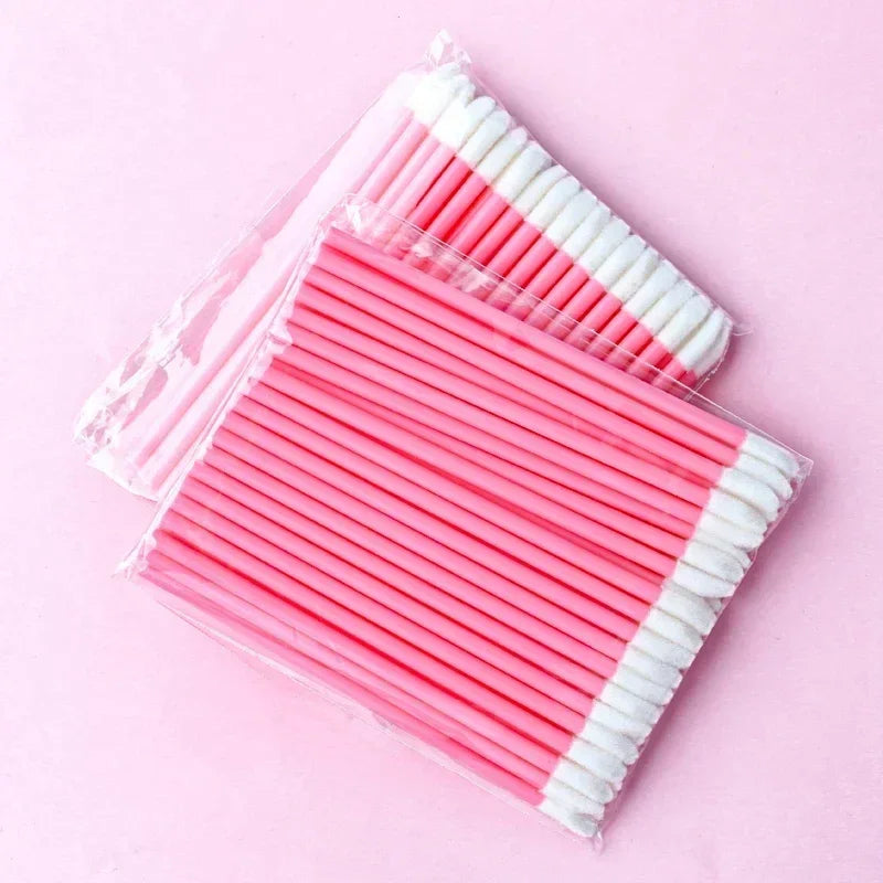 50/100PCS Wholesale Lipstick Gloss Wands  Perfect Best Make Up Applicator Hotting makeup  Disposable Lip Brush Women Accessories