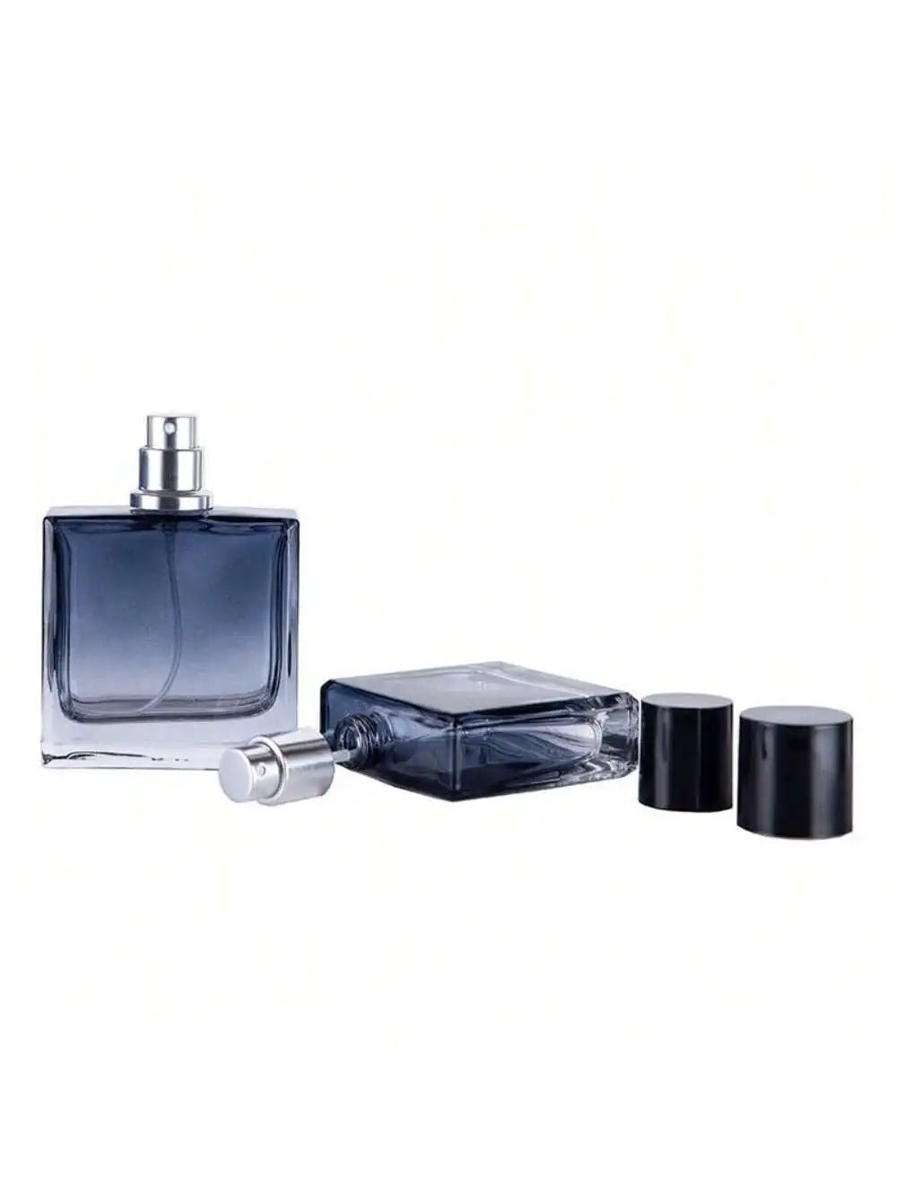 1Pc30Ml/50Ml/100Ml Gradient Blue Glass Perfume Sprayer - Portable Refillable Travel Spray Bottle for Perfume, Cosmetics, and Liquids, Perfume Bottle